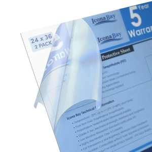 PET Plexiglass, Thin & Flexible Plastic Sheets (24x36 x 0.03 inch, Clear, 2 Pack), PET Sheeting is Pliable Unlike Acrylic, Easy to Cut for DIY Art Projects & Protective Barriers PET Plexiglass, Thin & Flexible Plastic Sheets (24x36 x 0.03 inch, Clear, 2 Pack), PET Sheeting is Pliable Unlike Acrylic, Easy to Cut for DIY Art Projects & Protective Barriers