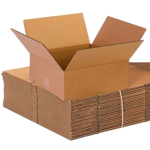 Shipping Boxes 13"L x 13"W x 5"H 25-Pack Flat Corrugated Cardboard for Packing, Moving and Storage Shipping Boxes 13"L x 13"W x 5"H 25-Pack Flat Corrugated Cardboard for Packing, Moving and Storage