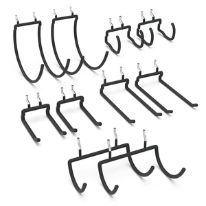 10 Pack Pegboard Drill Holder Utility Hooks for 1/4 Inch Pegboard Tool Holders with 20 lb Capacity for Power Tools, Hammers, Cords, Hoses, Shovels, Brooms and Garage Storage 10 Pack Pegboard Drill Holder Utility Hooks for 1/4 Inch Pegboard Tool Holders with 20 lb Capacity for Power Tools, Hammers, Cords, Hoses, Shovels, Brooms and Garage Storage