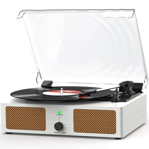 Vinyl Record Player Wireless Turntable with Speakers & USB, White Bluetooth Input Headphone Jack RCA Output Auto Stop Belt-Driven 3 Speed Vintage Phonograph for Entertainment and Home Decor Vinyl Record Player Wireless Turntable with Speakers & USB, White Bluetooth Input Headphone Jack RCA Output Auto Stop Belt-Driven 3 Speed Vintage Phonograph for Entertainment and Home Decor