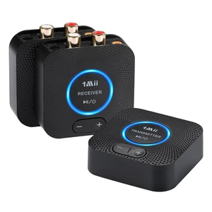 2.4 GHz (1 TX+2 RX) Wireless Audio Transmitter Receiver Set for TV, 25ms Low Latency RCA AUX Wireless Audio Adapter Kit for Projector/PC/Home Stereo/Powered Speaker/Amplifier/Soundbar 2.4 GHz (1 TX+2 RX) Wireless Audio Transmitter Receiver Set for TV, 25ms Low Latency RCA AUX Wireless Audio Adapter Kit for Projector/PC/Home Stereo/Powered Speaker/Amplifier/Soundbar