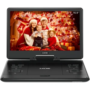 16.9 Portable DVD Player with 14.1" Large HD Screen,High Volume Speaker,4-6 Hours Built-in Rechargeable Battery,Support USB/SD Card/Sync TV and Multiple Disc Formats,Region Free 16.9 Portable DVD Player with 14.1" Large HD Screen,High Volume Speaker,4-6 Hours Built-in Rechargeable Battery,Support USB/SD Card/Sync TV and Multiple Disc Formats,Region Free