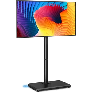 Floor TV Stand with Mount for 26-60 inch TVs up to 77 lbs, Height Adjustable/Swivel/Tilt Tall Standing TV Stand for Bedroom,Dorm, Living Room and Corner,Wood Base Saving Space Design,Black Floor TV Stand with Mount for 26-60 inch TVs up to 77 lbs, Height Adjustable/Swivel/Tilt Tall Standing TV Stand for Bedroom,Dorm, Living Room and Corner,Wood Base Saving Space Design,Black