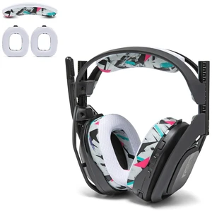Mod Kit A50 - Earpads & Headband for Astro A50 Gen 4/5 / A50x Made by Wicked Cushions Cooling Gel Earpads and Matching Headband that offer Enhanced Comfort & Durability 90's White Mod Kit A50 - Earpads & Headband for Astro A50 Gen 4/5 / A50x Made by Wicked Cushions Cooling Gel Earpads and Matching Headband that offer Enhanced Comfort & Durability 90's White