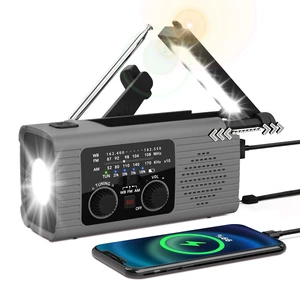 Emergency Radio 4000mAh NOAA Weather Radio Solar Hand Crank Charging Radios Portable Am Fm Weather Radio with Charger, LED Flashlight, Reading Lamp, SOS Alarm for Indoor Outdoor Emergency Emergency Radio 4000mAh NOAA Weather Radio Solar Hand Crank Charging Radios Portable Am Fm Weather Radio with Charger, LED Flashlight, Reading Lamp, SOS Alarm for Indoor Outdoor Emergency