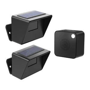 Solar Driveway Alarm, 1 Portable Rechargeable Receiver & 2 Solar Sensors 3000FT Long Range Wireless Driveway Alarm, Weatherproof Outdoor Motion Sensor Alarm for Driveways, Homes, Yards, and Property Solar Driveway Alarm, 1 Portable Rechargeable Receiver & 2 Solar Sensors 3000FT Long Range Wireless Driveway Alarm, Weatherproof Outdoor Motion Sensor Alarm for Driveways, Homes, Yards, and Property