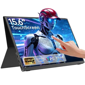15.6 Portable Monitor Touchscreen FHD Laptop Screen Extender for Laptop USBC Monitor, Portable Monitor for Laptop,122Hz 1080P IPS,Capacitive Touch,HDR,100% sRGB,Adjustable DC Stand,for Mac,Phone 15.6 Portable Monitor Touchscreen FHD Laptop Screen Extender for Laptop USBC Monitor, Portable Monitor for Laptop,122Hz 1080P IPS,Capacitive Touch,HDR,100% sRGB,Adjustable DC Stand,for Mac,Phone