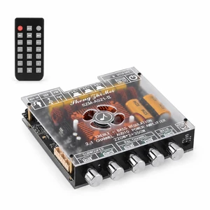 AS21-II TPA3255 Bluetooth Amplifier, 2.1 Channel, 220W x 2 + 350W FM Radio, TWS, IR Remote, APP Control, 5-Knob Tuning, Frosted Cover, USB/AUX, Active Cooling, Protection, DC 16-38V, 10A Min AS21-II TPA3255 Bluetooth Amplifier, 2.1 Channel, 220W x 2 + 350W FM Radio, TWS, IR Remote, APP Control, 5-Knob Tuning, Frosted Cover, USB/AUX, Active Cooling, Protection, DC 16-38V, 10A Min