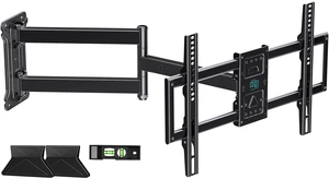 Corner TV Wall Mount Long Arm for 43-80 Inch TVs Holds 132 lbs Full Motion TV Mount Bracket Anti-Droop Support 30" Extension, Max VESA 600x400mm, Fits Wood Studs & Concrete/Brick Walls Corner TV Wall Mount Long Arm for 43-80 Inch TVs Holds 132 lbs Full Motion TV Mount Bracket Anti-Droop Support 30" Extension, Max VESA 600x400mm, Fits Wood Studs & Concrete/Brick Walls