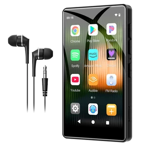 MP3 Player with Bluetooth and WiFi, Android 14 Spotify Music Player for Music,Pandora, Audible. 4" Touchscreen,Speaker,16GB Memory,Supports Play Store,Up to 512GB MP3 Player with Bluetooth and WiFi, Android 14 Spotify Music Player for Music,Pandora, Audible. 4" Touchscreen,Speaker,16GB Memory,Supports Play Store,Up to 512GB