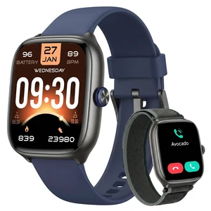 Smart Watch for Women Men, Bluetooth Call, 40mm AMOLED Fitness Watch for iPhone/Android/Samsung, Notification Alerts, Heart Rate/Stress/Sleep Monitor, 101+ Sports Modes, 3ATM Waterproof, 2 Bands Smart Watch for Women Men, Bluetooth Call, 40mm AMOLED Fitness Watch for iPhone/Android/Samsung, Notification Alerts, Heart Rate/Stress/Sleep Monitor, 101+ Sports Modes, 3ATM Waterproof, 2 Bands