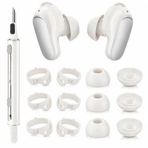 6 Pairs Ear Tips for Bose QuietComfort Ultra Earbuds 2 (2025) Silicone Anti-Slip Replacement Stability Bands for QC Ultra Earbuds (2023)/QC Earbuds II (2022) with Cleaning Pen - White 6 Pairs Ear Tips for Bose QuietComfort Ultra Earbuds 2 (2025) Silicone Anti-Slip Replacement Stability Bands for QC Ultra Earbuds (2023)/QC Earbuds II (2022) with Cleaning Pen - White