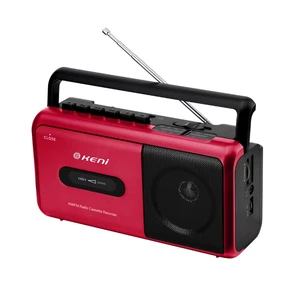 Portable Cassette Tape Player Recorder, AM/FM Radio Cassette Player Boombox with Built in Speaker, Headphone Jack, AC or Battery Operated Tape Player, Red Portable Cassette Tape Player Recorder, AM/FM Radio Cassette Player Boombox with Built in Speaker, Headphone Jack, AC or Battery Operated Tape Player, Red