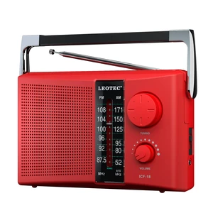Portable AM FM Radio with Best Reception AC & Battery Operated Big Speaker,Large Tuning Knob,Clear Dial,Earphone Jack for Gift (Red) Portable AM FM Radio with Best Reception AC & Battery Operated Big Speaker,Large Tuning Knob,Clear Dial,Earphone Jack for Gift (Red)