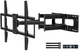 Heavy Duty Full Motion TV Wall Mount for 65-120" TVs, Max 220lb VESA 900×600mm, fits 12-24" wood studs, tilt, swivel XXL TV bracket with 30" articulating arms for large flat & curved TVs Heavy Duty Full Motion TV Wall Mount for 65-120" TVs, Max 220lb VESA 900×600mm, fits 12-24" wood studs, tilt, swivel XXL TV bracket with 30" articulating arms for large flat & curved TVs