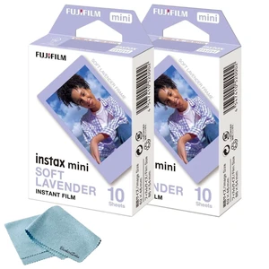 Soft Lavender Instant Film (10 Sheets) + BluebirdSales Microfiber Cleaning Cloth Creative Photography Bundle (Soft Lavender 2 Pack) Soft Lavender Instant Film (10 Sheets) + BluebirdSales Microfiber Cleaning Cloth Creative Photography Bundle (Soft Lavender 2 Pack)