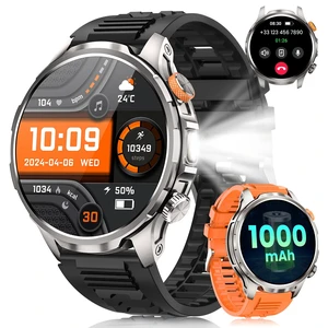 Military Smartwatch for Men 1000mAh Fitness Tracker Rugged Men Watch 2Bands 1.91" Men's Smart Watch Answer/Make Calls, 5 ATM /110+ Sport Modes/Heart Rate/SpO2/Sleep Monitor Watch for Android Iphone Military Smartwatch for Men 1000mAh Fitness Tracker Rugged Men Watch 2Bands 1.91" Men's Smart Watch Answer/Make Calls, 5 ATM /110+ Sport Modes/Heart Rate/SpO2/Sleep Monitor Watch for Android Iphone