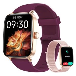 Smart Watch for Women Men, 1.85" HD AMOLED Fitness Tracker (Answer/Call) with 24/7 Heart Rate/Sleep/SpO2 Monitor for iPhone & Android, 120+ Sports Modes Smartwatch with IP68 Waterproof, 2 Bands Smart Watch for Women Men, 1.85" HD AMOLED Fitness Tracker (Answer/Call) with 24/7 Heart Rate/Sleep/SpO2 Monitor for iPhone & Android, 120+ Sports Modes Smartwatch with IP68 Waterproof, 2 Bands