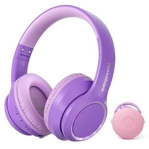 Kids Bluetooth Headphones with ANC for School Travel Gift Wireless Over-Ear Headphones for Boys Girls, Foldable, Adjustable, Safe Volume, 40H Playtime, Mic for School Travel Kids Bluetooth Headphones with ANC for School Travel Gift Wireless Over-Ear Headphones for Boys Girls, Foldable, Adjustable, Safe Volume, 40H Playtime, Mic for School Travel