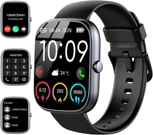 Smart Watch (Answer/Make Calls), 1.91"HD Smartwatch for Men Women Heart Rate/Sleep Monitor/Pedometer/Calories, New Fitness Watch with 113+ Sport Modes, Running Watch IP68 Waterproof for Android iOS Smart Watch (Answer/Make Calls), 1.91"HD Smartwatch for Men Women Heart Rate/Sleep Monitor/Pedometer/Calories, New Fitness Watch with 113+ Sport Modes, Running Watch IP68 Waterproof for Android iOS