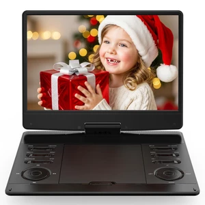 14.9" Portable DVD Player with with 13.3" Wide View HD Swivel Screen, 5-Hour Rechargeable Battery, Children's car DVD Player,Supports HDMI in/CD/DVD/SD Card/USB, Region Free,LED Display (13.3") 14.9" Portable DVD Player with with 13.3" Wide View HD Swivel Screen, 5-Hour Rechargeable Battery, Children's car DVD Player,Supports HDMI in/CD/DVD/SD Card/USB, Region Free,LED Display (13.3")