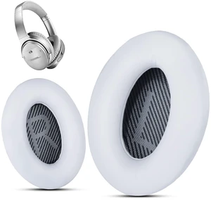 Earpads for Bose QC35 Replacement, Rose Gold Style White Fits QC35 II/QC25/QC2/QC15/AE2/AE2i/AE2w/SoundTrue/SoundLink; soft memory foam ear pads for bose quietcomfort 35 Earpads for Bose QC35 Replacement, Rose Gold Style White Fits QC35 II/QC25/QC2/QC15/AE2/AE2i/AE2w/SoundTrue/SoundLink; soft memory foam ear pads for bose quietcomfort 35
