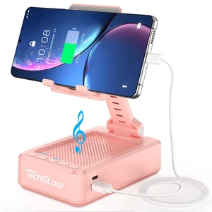 Gifts for Men Women Foldable Cellphone Stand with Charging Function Birthday Gift Idea for Mom Dad Cool Gadget Tech Gifts-Pink Gifts for Men Women Foldable Cellphone Stand with Charging Function Birthday Gift Idea for Mom Dad Cool Gadget Tech Gifts-Pink