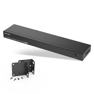 4K HDMI Splitter 1 in 16 Out, 16 Ports Powered HDMI Splitter 1x16 Support 3D 4Kx2K Full HD Installable for 1U Rack 4K HDMI Splitter 1 in 16 Out, 16 Ports Powered HDMI Splitter 1x16 Support 3D 4Kx2K Full HD Installable for 1U Rack