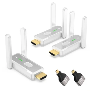 Wireless HDMI Transmitter and 2 Receivers, 500 FT/150M, 2.4G+5G Plug & Play, 1080P HD Audio and Video Transmission, Suitable for Laptops, Desktops, TV Boxes, Projectors to Monitors Wireless HDMI Transmitter and 2 Receivers, 500 FT/150M, 2.4G+5G Plug & Play, 1080P HD Audio and Video Transmission, Suitable for Laptops, Desktops, TV Boxes, Projectors to Monitors
