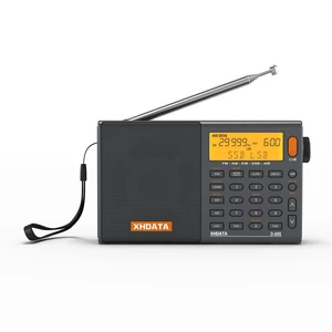 D808 Portable AM FM SW LW Air Band Radio SSB RDS Multi Band Radio Speaker with LCD Display Alarm Clock External Antenna (Grey) D808 Portable AM FM SW LW Air Band Radio SSB RDS Multi Band Radio Speaker with LCD Display Alarm Clock External Antenna (Grey)