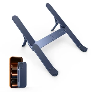 Ultra Compact Foldable Laptop Stand - Portable Laptop Holder for Desk & Travel Use, Adjustable, Ergonomic Aluminum Computer Holder for MacBook, Tablet 10-16" (Blue, Bi-Fold) Ultra Compact Foldable Laptop Stand - Portable Laptop Holder for Desk & Travel Use, Adjustable, Ergonomic Aluminum Computer Holder for MacBook, Tablet 10-16" (Blue, Bi-Fold)