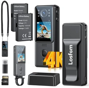 4K Body Camera with 2pcs Batteries, Small Body Cam with Video and Audio Recording, Z13 Mini Camera with Charging Dock&Night Vision, for Stuff, Outdoor, Vlogging,Daily Recording (128GB) 4K Body Camera with 2pcs Batteries, Small Body Cam with Video and Audio Recording, Z13 Mini Camera with Charging Dock&Night Vision, for Stuff, Outdoor, Vlogging,Daily Recording (128GB)