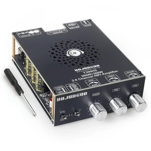 T300HS Amplifier Board with Treble and Bass Control, DC 9-24V, BT and AUX Inputs, 2.0 Channel Stereo AMP Board for DIY Wireless Speakers, Password Free T300HS Amplifier Board with Treble and Bass Control, DC 9-24V, BT and AUX Inputs, 2.0 Channel Stereo AMP Board for DIY Wireless Speakers, Password Free