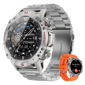Rugged Smart Watch for Men, 1.43" AMOLED 5ATM Waterproof, 2 Bands Bluetooth Calling, Fitness Tracker, 15-Day Battery, 178+ Sports Modes, Heart Rate, Sleep & SpO2 Monitor, For Android & iPhone Rugged Smart Watch for Men, 1.43" AMOLED 5ATM Waterproof, 2 Bands Bluetooth Calling, Fitness Tracker, 15-Day Battery, 178+ Sports Modes, Heart Rate, Sleep & SpO2 Monitor, For Android & iPhone