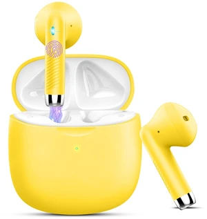 Wireless Earbuds, Bluetooth 5.4 Earbuds Stereo Bass, Bluetooth Headphones in Ear Noise Cancelling Mic, Earphones IP7 Waterproof Sports, 36H Playtime USB C Charging Case Yellow Ear Buds for Android iOS Wireless Earbuds, Bluetooth 5.4 Earbuds Stereo Bass, Bluetooth Headphones in Ear Noise Cancelling Mic, Earphones IP7 Waterproof Sports, 36H Playtime USB C Charging Case Yellow Ear Buds for Android iOS