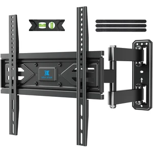 Corner TV Wall Mount Full Motion for 40 43 50 55 60 65 inch TVs Fit 30-65" Universal TV, Hold 80lbs, Swivel 180°, Tilt +5/-12°, Level +/-3°, VESA 400x400mm, 14" Arm Extension, Single Stud Corner TV Wall Mount Full Motion for 40 43 50 55 60 65 inch TVs Fit 30-65" Universal TV, Hold 80lbs, Swivel 180°, Tilt +5/-12°, Level +/-3°, VESA 400x400mm, 14" Arm Extension, Single Stud