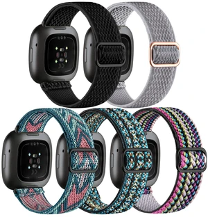 Stretchy Bands for Fitbit Versa 4/Versa 3/Sense/Sense 2 Bands Women Adjustable Elastic Solo Loop, Hypoallergenic & Breathable, Soft Nylon Sport Strap, Fitbit Smart Watch Accessories for Men Stretchy Bands for Fitbit Versa 4/Versa 3/Sense/Sense 2 Bands Women Adjustable Elastic Solo Loop, Hypoallergenic & Breathable, Soft Nylon Sport Strap, Fitbit Smart Watch Accessories for Men