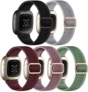 Stretchy Bands for Fitbit Versa 4/Versa 3/Sense/Sense 2 Bands Women Adjustable Elastic Solo Loop, Hypoallergenic & Breathable, Soft Nylon Sport Strap, Fitbit Smart Watch Accessories for Men Stretchy Bands for Fitbit Versa 4/Versa 3/Sense/Sense 2 Bands Women Adjustable Elastic Solo Loop, Hypoallergenic & Breathable, Soft Nylon Sport Strap, Fitbit Smart Watch Accessories for Men