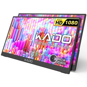 2-Pack 15.6" FHD Portable Monitor for Laptop 1080p Second Display IPS 45W Reverse Charging HDMI USB-C, 1920x1080 Laptop Screen Extender, Kickstand for PC, Mac, Dex, Tablet, Xbox, PS4/PS5, Switch 2-Pack 15.6" FHD Portable Monitor for Laptop 1080p Second Display IPS 45W Reverse Charging HDMI USB-C, 1920x1080 Laptop Screen Extender, Kickstand for PC, Mac, Dex, Tablet, Xbox, PS4/PS5, Switch