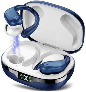 Ear buds Wireless Earbuds Bluetooth 5.3 Headphones 60hrs Playtime with Digital Display Sports Wireless Headphones with Earhook Deep Bass IPX7 Waterproof Over-Ear Earbuds for Android iOS Workout Blue Ear buds Wireless Earbuds Bluetooth 5.3 Headphones 60hrs Playtime with Digital Display Sports Wireless Headphones with Earhook Deep Bass IPX7 Waterproof Over-Ear Earbuds for Android iOS Workout Blue