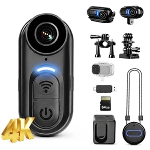 4K Body Camera Mini - 64GB Magnetic Thumb Action Cam, 6-Axis Stabilization - POV Portable Wearable Video Recorder with IPX7 Underwater Camcorder, Helmet Mount, Magnetic Sports DV for Cycling Vlog 4K Body Camera Mini - 64GB Magnetic Thumb Action Cam, 6-Axis Stabilization - POV Portable Wearable Video Recorder with IPX7 Underwater Camcorder, Helmet Mount, Magnetic Sports DV for Cycling Vlog