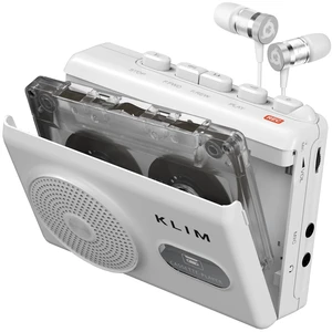K9 Cassette Player, Portable Recorder with Built-in Speaker and Microphone Runs on AA Batteries or AC Power, Includes a Headphone Jack, Earphones for Private Listening - White K9 Cassette Player, Portable Recorder with Built-in Speaker and Microphone Runs on AA Batteries or AC Power, Includes a Headphone Jack, Earphones for Private Listening - White