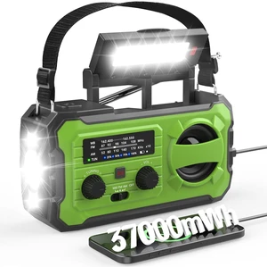 Emergency Weather Radio, Radios Portable Am Fm for Extreme Weather NOAA Emergency Radio 10000mAh Large Battery, Survival Gear for Indoor and Outdoor, Camping with Solar, Hand Crank, USB Charge Emergency Weather Radio, Radios Portable Am Fm for Extreme Weather NOAA Emergency Radio 10000mAh Large Battery, Survival Gear for Indoor and Outdoor, Camping with Solar, Hand Crank, USB Charge