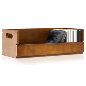 1 Set Wooden CD Storage Box,Holds 36 Standard CDs Stackable CD Holder Organizer with Magnetic Front Flap and Carrying Handles for DVDs, Cassette Tapes and Movie Cases (Brown) 1 Set Wooden CD Storage Box,Holds 36 Standard CDs Stackable CD Holder Organizer with Magnetic Front Flap and Carrying Handles for DVDs, Cassette Tapes and Movie Cases (Brown)