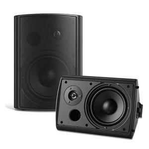 6.5 Inch Outdoor Speakers Waterproof Wired 400W Wall Mount Speakers Passive, Suitable use for Indoor, Patio,Covered Deck,Porch,Pool Side (Black) 6.5 Inch Outdoor Speakers Waterproof Wired 400W Wall Mount Speakers Passive, Suitable use for Indoor, Patio,Covered Deck,Porch,Pool Side (Black)