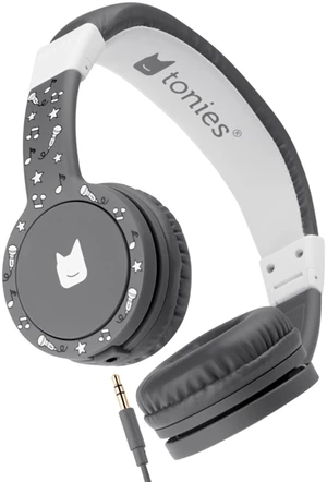 Foldable Wired Headphones for Kids - Comfortably Designed to fit On-Ear - Works with Toniebox 1 and All 3.5mm Devices - Gray Foldable Wired Headphones for Kids - Comfortably Designed to fit On-Ear - Works with Toniebox 1 and All 3.5mm Devices - Gray
