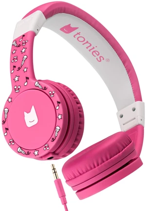 Foldable Wired Headphones for Kids - Comfortably Designed to fit On-Ear - Works with Toniebox 1 and All 3.5mm Devices - Pink Foldable Wired Headphones for Kids - Comfortably Designed to fit On-Ear - Works with Toniebox 1 and All 3.5mm Devices - Pink