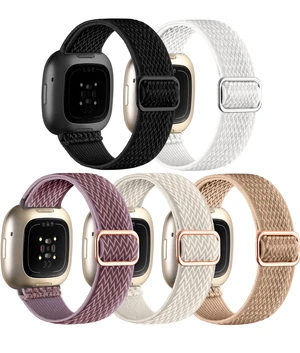 Stretchy Bands for Fitbit Versa 4/Versa 3/Sense/Sense 2 Bands Women Adjustable Elastic Solo Loop, Hypoallergenic & Breathable, Soft Nylon Sport Strap, Fitbit Smart Watch Accessories for Men Stretchy Bands for Fitbit Versa 4/Versa 3/Sense/Sense 2 Bands Women Adjustable Elastic Solo Loop, Hypoallergenic & Breathable, Soft Nylon Sport Strap, Fitbit Smart Watch Accessories for Men