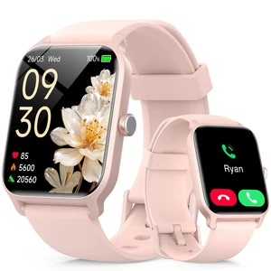 Smart Watch for Men & Women, 46mm HD Large Screen Fitness Tracker for iPhone/Android/Samsung, Answer & Make Call, Alexa Built-in, 101+ Sport Modes, Sleep/Heart Rate Monitor, 7-10 Day Battery Smart Watch for Men & Women, 46mm HD Large Screen Fitness Tracker for iPhone/Android/Samsung, Answer & Make Call, Alexa Built-in, 101+ Sport Modes, Sleep/Heart Rate Monitor, 7-10 Day Battery