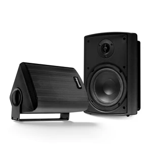 Outdoor Bluetooth Speakers, Daisy-Chain Pair, Wall-Mount, 5.25" 5.25" outdoor wall-mount speakers, pair - IP44 all-weather - Bluetooth & AUX, expandable - remote incl Outdoor Bluetooth Speakers, Daisy-Chain Pair, Wall-Mount, 5.25" 5.25" outdoor wall-mount speakers, pair - IP44 all-weather - Bluetooth & AUX, expandable - remote incl